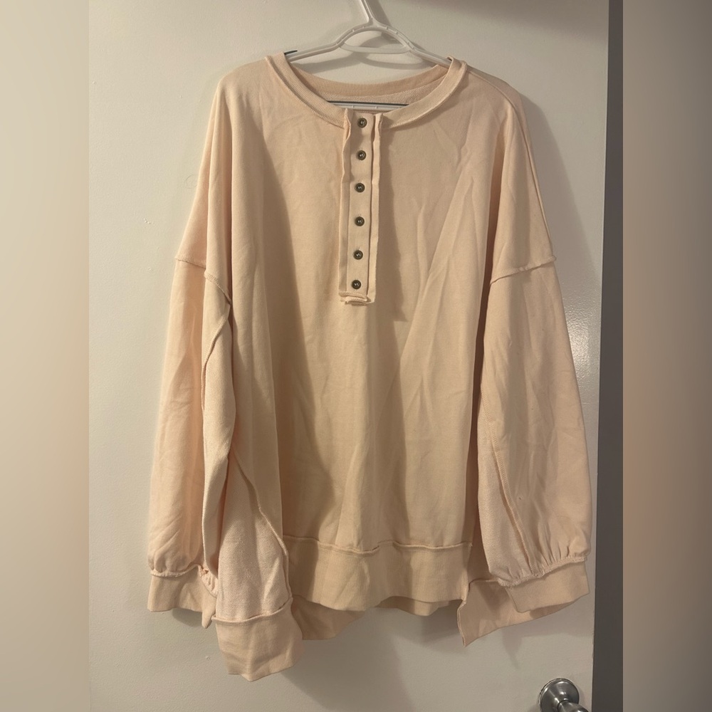 Plus size Henley top